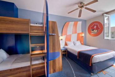 Quadruple Room with Bunk Beds and Access to Aquapark