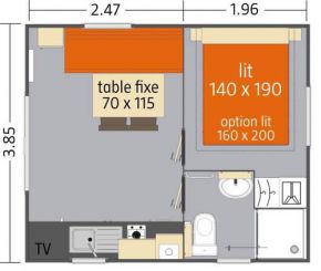One-Bedroom Mobile Home